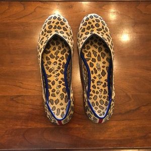Rothy’s Round-Toe Flats in Leopard
